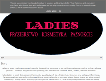Tablet Screenshot of ladies.waw.pl